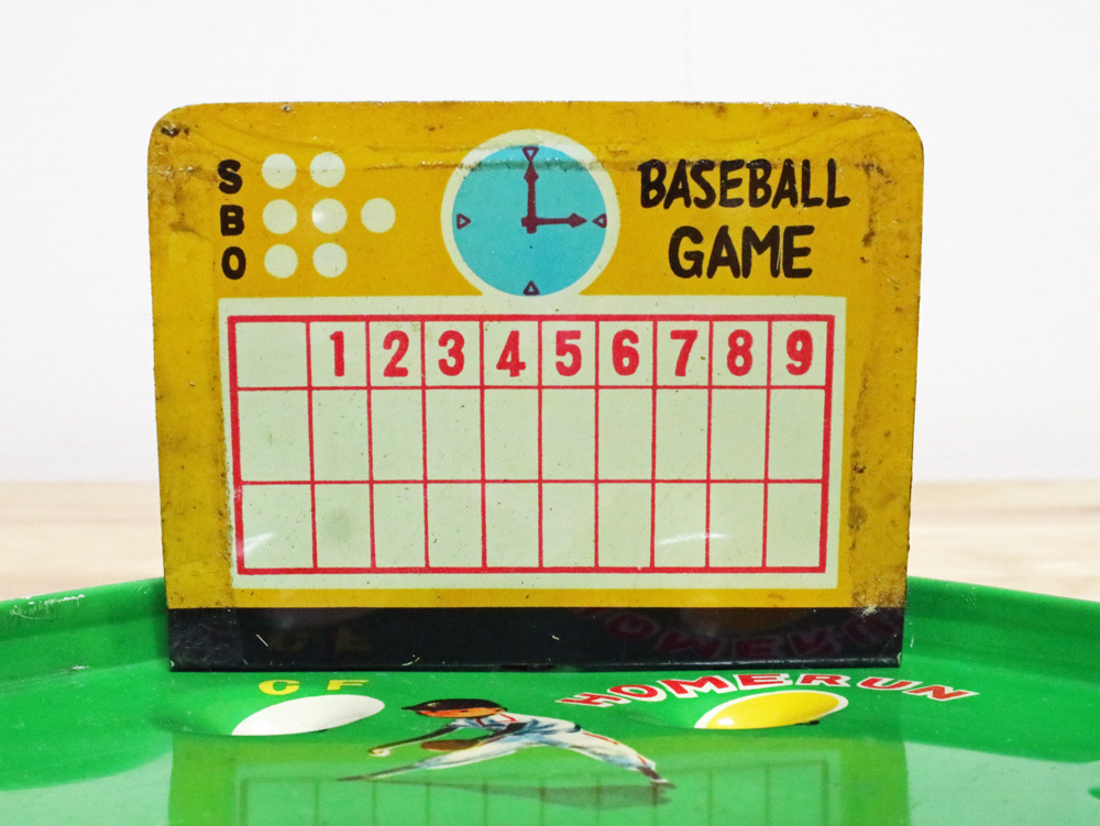 ベースボールゲーム ブリキ製バックスクリーン