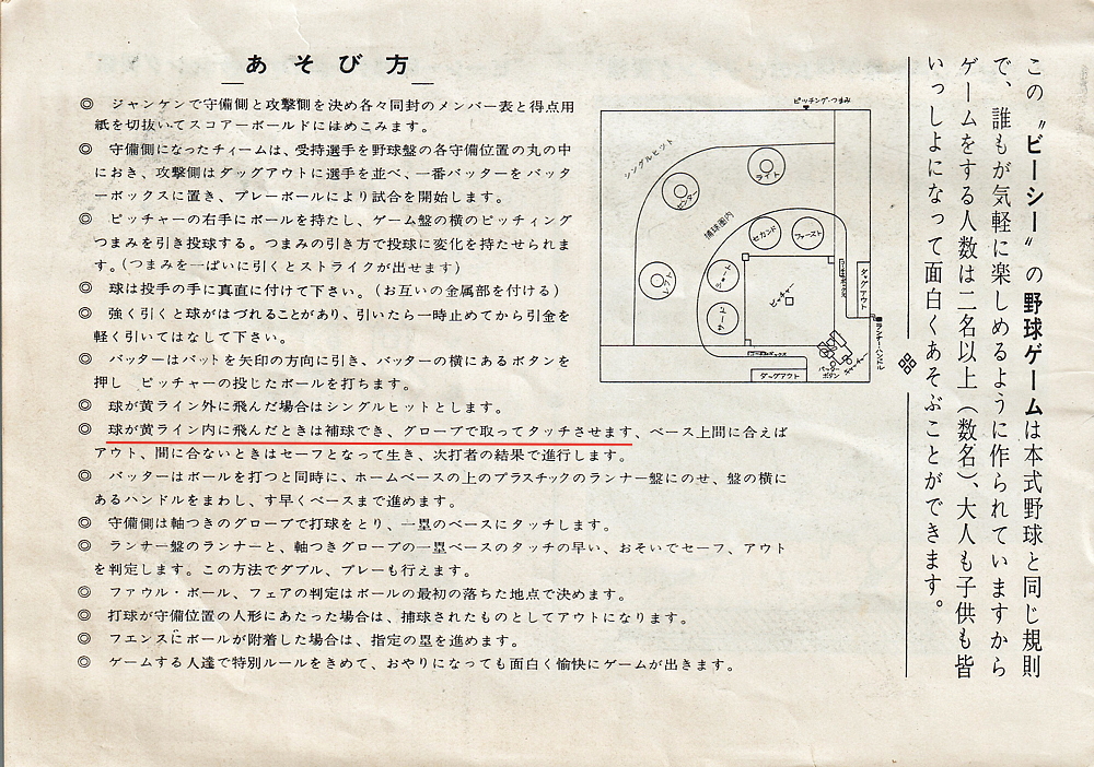 ビーシーの野球ゲームルーフブック②