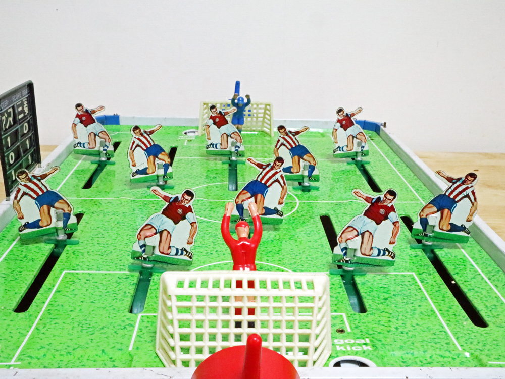 サッカーゲーム（エポック社）ゴール裏からの眺め