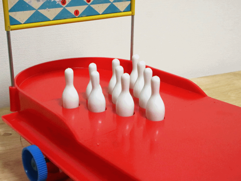 アサヒボーリング(アサヒ玩具) セミオートマチックピンセッティング