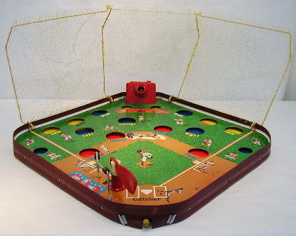 ピッチングマシン付野球盤(アサヒ玩具)
