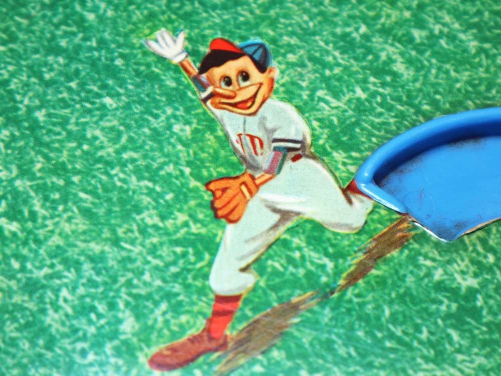 ディズニー野球盤A型 エポック社 河田商店・任天堂骨牌 ディズニーにしては怪しいピノキオ