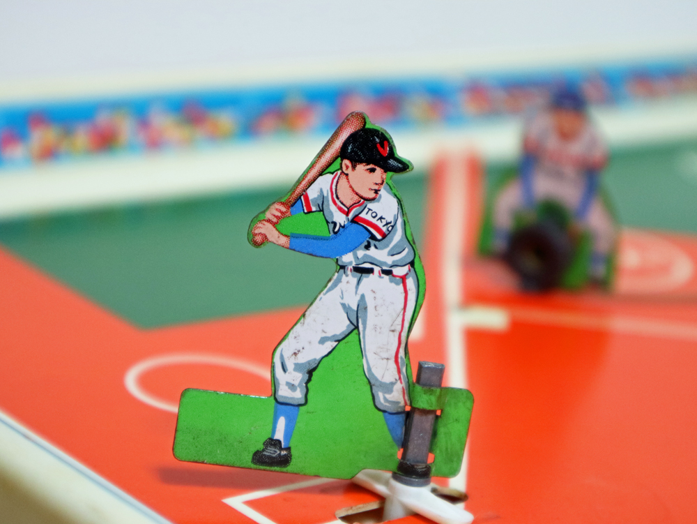 マグネット付 立体野球盤 ブリキの選手人形